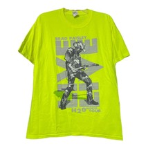 Brad Paisley H2O World Tour Neon Yellow T Shirt Size Large - £11.76 GBP