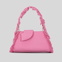 Denim Canvas Underarm Bags for Women Tel Designer Handbag Pink Hobos  Bag for Wo - £84.55 GBP