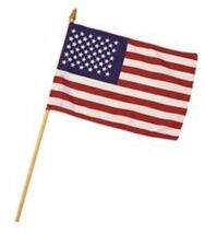 STICK FLAG 8x12 Inch Wooden Stick Flag Handheld American Flag - $152.82 MXN