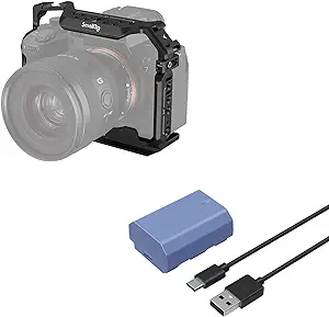 Bundle: SmallRig Full Camera Cage for Sony A7R V, A7 IV, A7R IV, A7S III... - $200.99