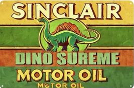 Sinclair  Retro Vintage Gas Gasoline Oil Sign 8x12 inches Station uzz - $34.84 CAD