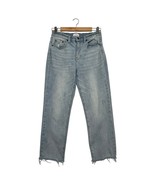 Pistola Jeans Womens 28 Blue Monroe Mid Rise Crop Cigarette Light Wash S... - $81.22 CAD