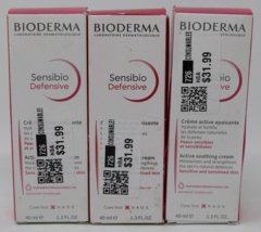 BIODERMA Sensibio Defensive Active Soothing Cream - 1.3 fl oz Lot of 3 New - £38.74 GBP