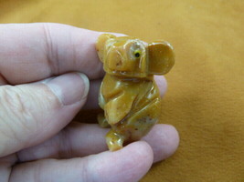 (Y-KOA-23) little tan KOALA Australia figurine carving SOAPSTONE PERU ko... - £6.76 GBP