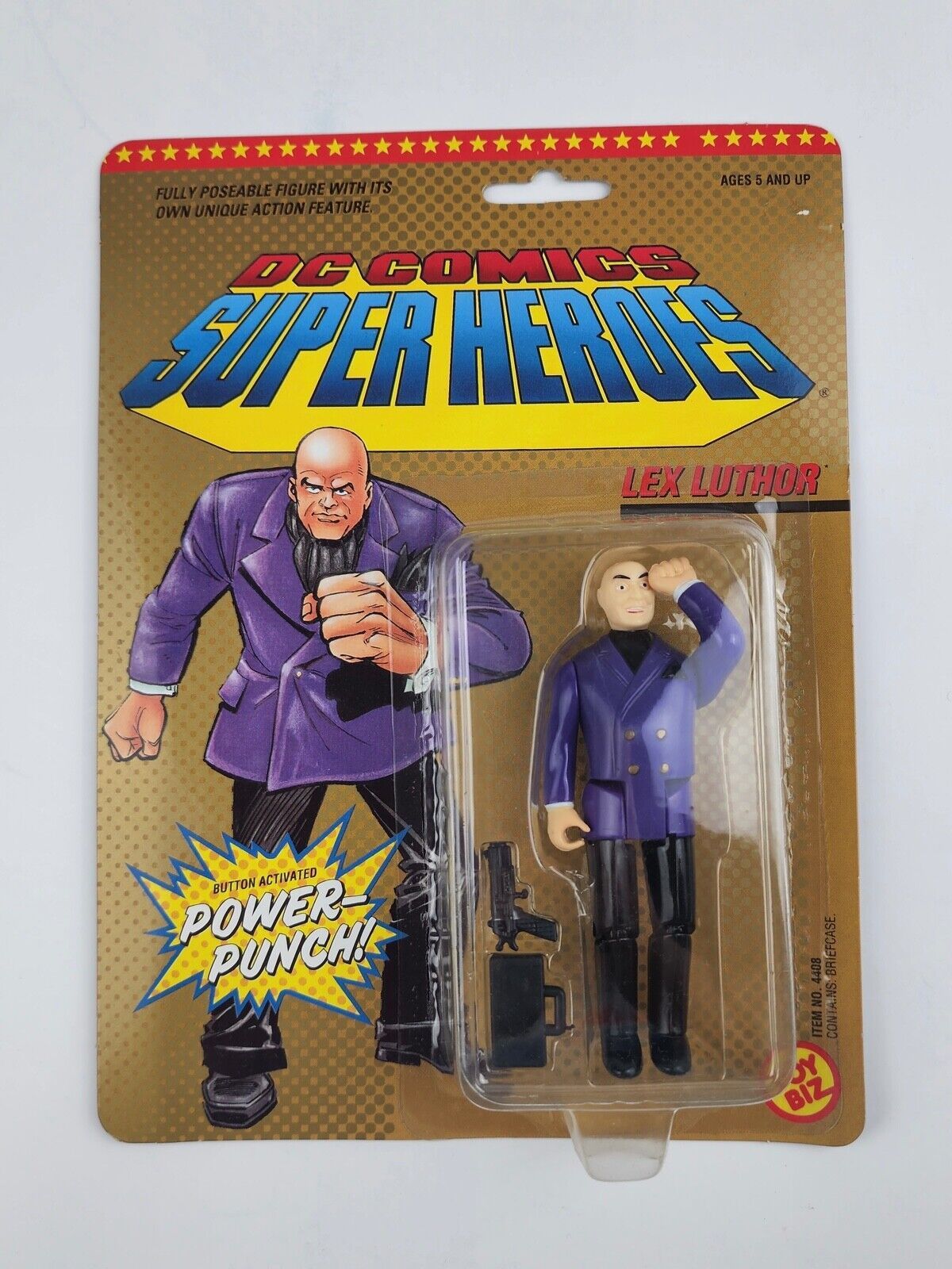 Primary image for Vintage 1990 Toy Biz DC Comics Super Heroes Lex Luthor Action Figure Mint Cond