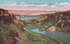 Twin Falls Jerome Bridge Idaho ID Snake River Postcard D13 - $2.99