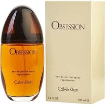Obsession By Calvin Klein Eau De Parfum Spray 3.4 Oz - £32.25 GBP