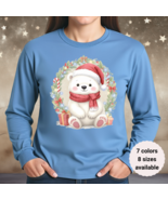 Cute Polar Bear Christmas T-Shirt – Festive Holiday Long Sleeve Shirt Un... - $479.81 MXN+