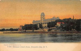 Alexandria Bay Ny~Thousand Island HOUSE~1900s Rotograph Sunset Photo Postcard - £8.32 GBP