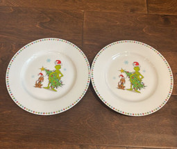 The Grinch Set Of 6 Dinner Plates New Christmas Tree New - £95.90 GBP