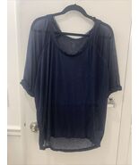 NWT FREE PEOPLE Moonlight Tee Retail $58 Midnight Color - $28.71