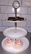 PinCute Cupcake Stand Holder 3 Tier Dessert Tower, Plastic 9.84&quot;L x 5.9&quot;... - $14.85