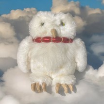 Gund Harry Potter Plush Hedwig Owl Stuffed Animal White 8&quot; Red Collar # ... - £9.94 GBP