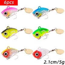 6Pcs Rotating  VIB Vition Bait Spinner Spoon Fishing Lures 5/10/15/20g  Trout Wi - £37.07 GBP