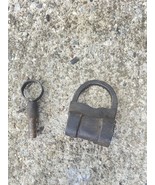 Antique Padlock Barrel Lock With Screw Keys Working Condition Vintage Metal - $162.46 CAD