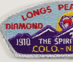 Vintage 1910 -1985 Longs Peak Diamond Jubilee Boy Scout America BSA Camp Patch - £9.34 GBP