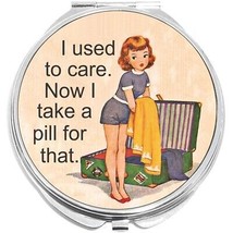 I Used to Care Compact with Mirrors - Perfect for your Pocket or Purse - $11.76
