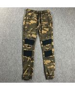 Zara Pants Adults Medium Camo Joggers Sweatpants Skinny Faded Ripped Mens - €16,23 EUR