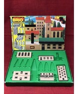 VTG BRIO #33374 Wooden Railway Town Building Block Set Sweden INCOMPLETE - $29.65