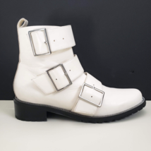 BLONDO Vera Waterproof Faux Leather Buckle Boots White (Women&#39;s US Size 8M) - $39.55