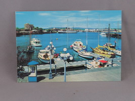 Vintage Postcard - Inner Harbour Victoria Boats Docked - Wright Everytime - £11.79 GBP