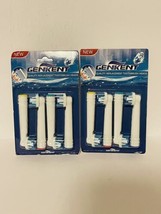 2 Pack -  Genkent Quality Replacement Toothbrush Heads - 8 Heads Included - £10.04 GBP