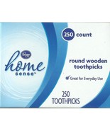 250 Kroger Round WOOD TOOTHPICKS BIRCH No Additives 2.5&quot; Wooden bar home... - $25.47 CAD
