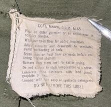 Vintage U.S. Army M-65 Field Jacket Olive Green Men’s Cold Weather Military image 2