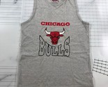 Vintage Chicago Bulls Tank Top Mens Medium Heather Gray Mighty Mac Embro... - $23.12