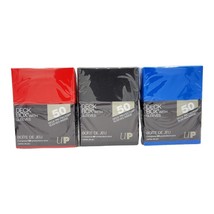 Ultra Pro Deck Box 50 Protector Sleeves for Standard Size 75 Pt. Cards Pack of 3 - £11.67 GBP