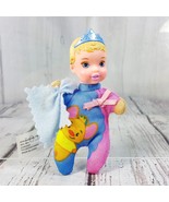 Disney Tolly Tots Mini Princess Cinderella 4&quot; Soft &amp; Vinyl Baby Doll w/ ... - £10.86 GBP