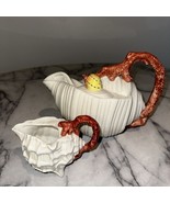 Fitz &amp; Floyd Vintage 1989 Oceana Conch Shell Teapot W/lid &amp; Seahell Crea... - €77,59 EUR