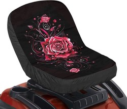 Lawn Mower Seat Cover, 3D Rose Dustproof Tractor Seat Protector For Ridi... - $32.95
