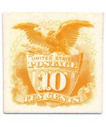 116P4 1869 Pictorial Issue 10c Eagle with Shield Plate Proof on Card, Ye... - $1,313.53 MXN