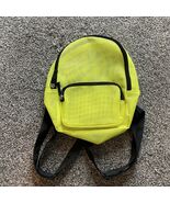 10” Yellow Mesh See Through Transparent Backpack Zippered Front Pocket - €9,42 EUR