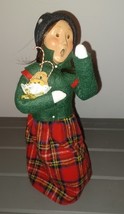 Byers Choice Woman Shopper in Plaid with Cookies and Candy canes - $1,210.77 MXN