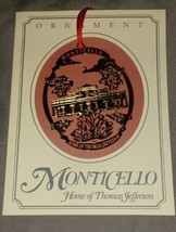 1986 Monticello House Christmas Ornament -  Thomas Jefferson - 24kt Gold Plated  - £7.97 GBP