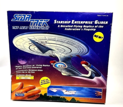 1992 Playmates Star Trek TNG USS Enterprise Glider Toy Foam Starship Rare - $19.79