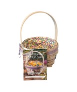 Longaberger Whitewashed Century 2000 Small Jelly Bean Basket + Liner &amp; P... - $457.13 MXN