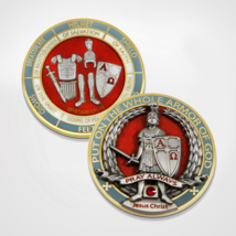 Put On The Whole Armor Of God 1.75&quot; Challenge Coin - £26.49 GBP