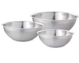 THREE (3) Member&#39;s Mark  ~ Stainless Steel ~ Mixing Bowl Set ~ 3qt ~ 5qt... - $1,095.13 MXN