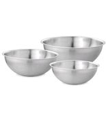 THREE (3) Member&#39;s Mark  ~ Stainless Steel ~ Mixing Bowl Set ~ 3qt ~ 5qt... - €51,52 EUR
