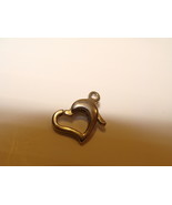 .925 Sterling Silver Floating Heart Lobster Clasp for Necklace Bracelet ... - $8.53 CAD