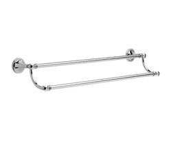 Delta Silverton 24 in. Wall Mount Double Towel Bar Bath Hardware Polished Chrome - £21.67 GBP