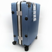 KPROE Travelling trunks Medium Luggage Box with Spinner Wheels for Travel (Blue) - £123.61 GBP