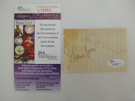 Sherman Sherm Lollar Von McDaniel Signed Autographed Cut Paper 3x5 JSA COA - $19.79