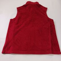 Columbia Granite Mountain Fleece Vest Men's Medium Red Full Zip Pockets XM1024 image 2