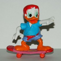 Walt Disney Donald Duck On A Skateboard PVC Figure Applause 1986 NEW UNUSED - £4.73 GBP