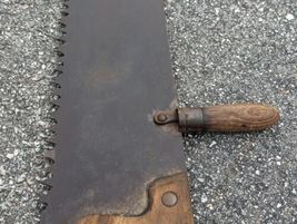 Vintage One Man Crosscut Saw With Handle image 10