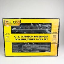Mth Rail King New York Central O Scale Combine Diner Car Train Set 30-6257 - £106.81 GBP